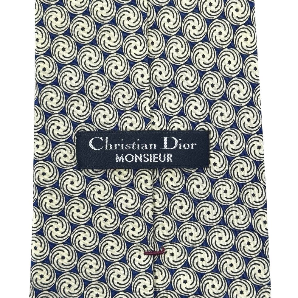 Christian Dior Whirlpool Pattern Tie - Picture 2 of 9